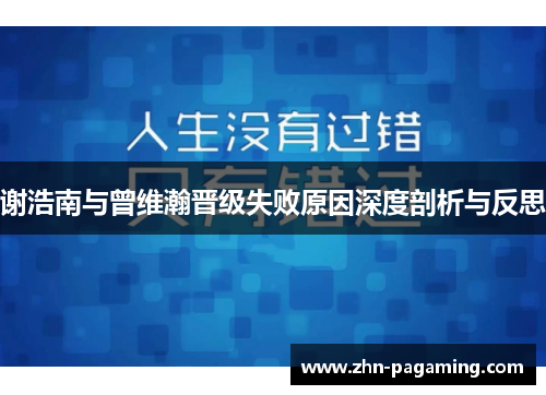 谢浩南与曾维瀚晋级失败原因深度剖析与反思